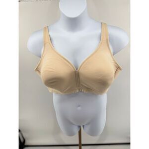 Cacique Beige Lightly Lined No Wire Bra Size 48C